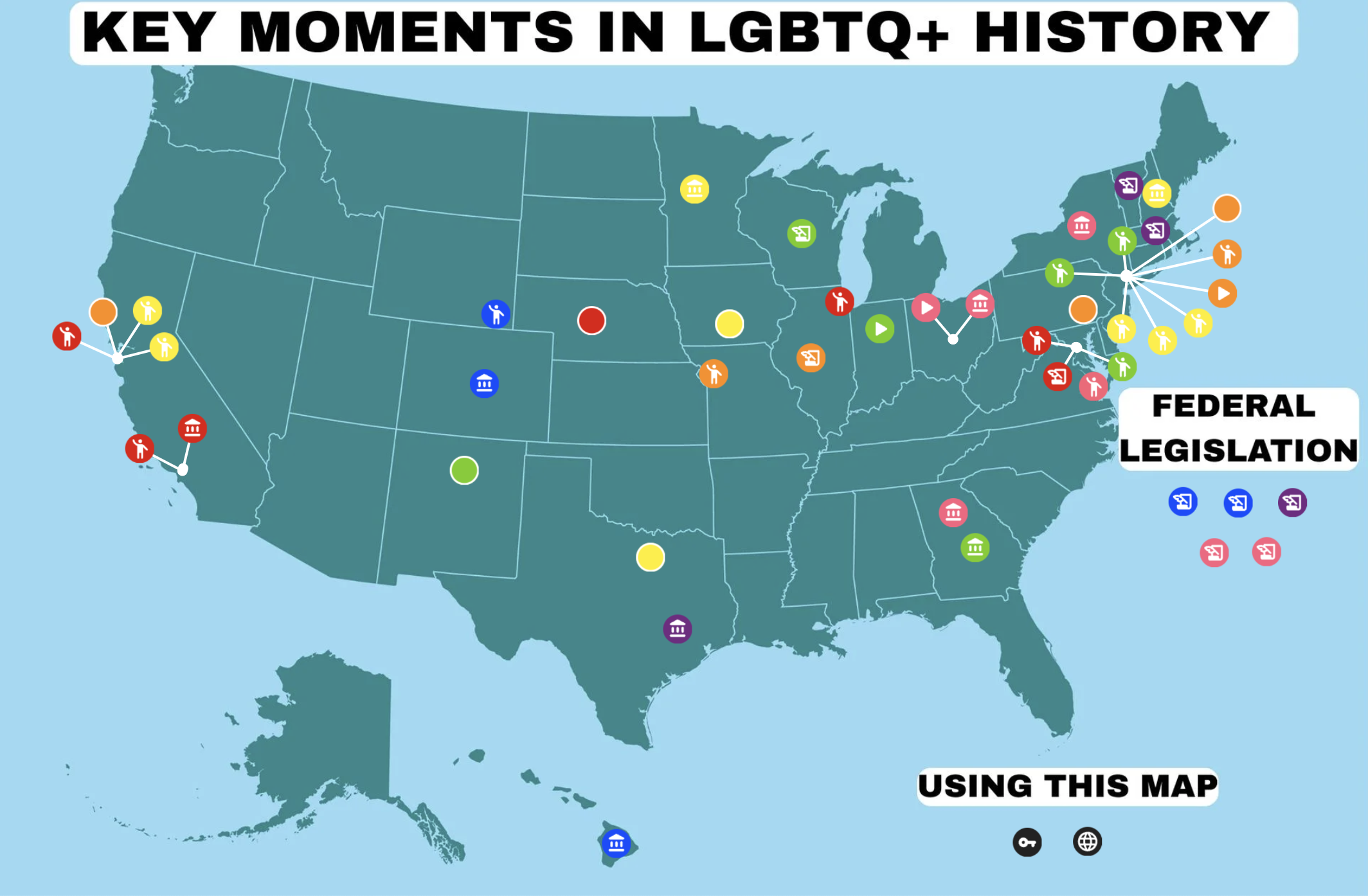 Interactive Map: Key Moments in LGBTQ+ History - Retro Report